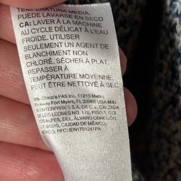 White House Black Market | marled | knit | v neck | long sleeve | sweater | m - Picture 7 of 9